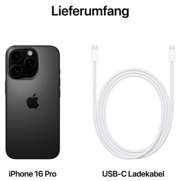 Apple iPhone 16 Pro 128GB Titan Schwarz Neuware / OVP – Bild 6