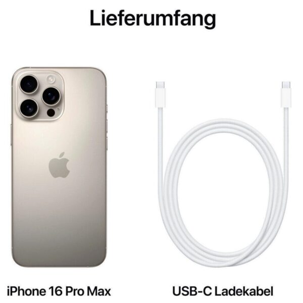 Apple iPhone 16 Pro Max 256GB Titan Natur Neuware / OVP – Bild 7